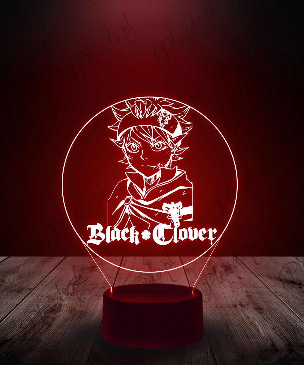 lampki led 3d anime eiga black clover